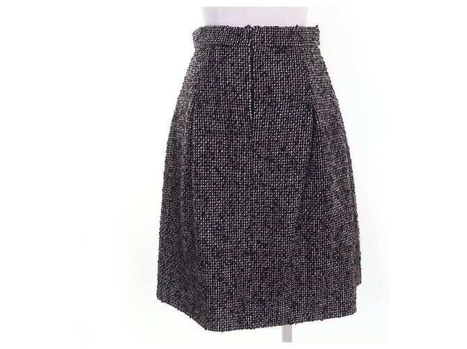 Timeless Falda de lana de tweed Chanel Negro - vista 4