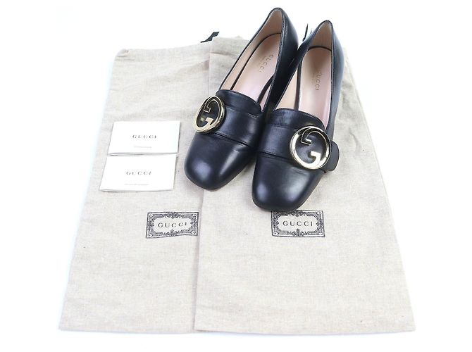 Gucci Interlocking G Mittelabsatz-Pumps Schwarz - Ansicht 2