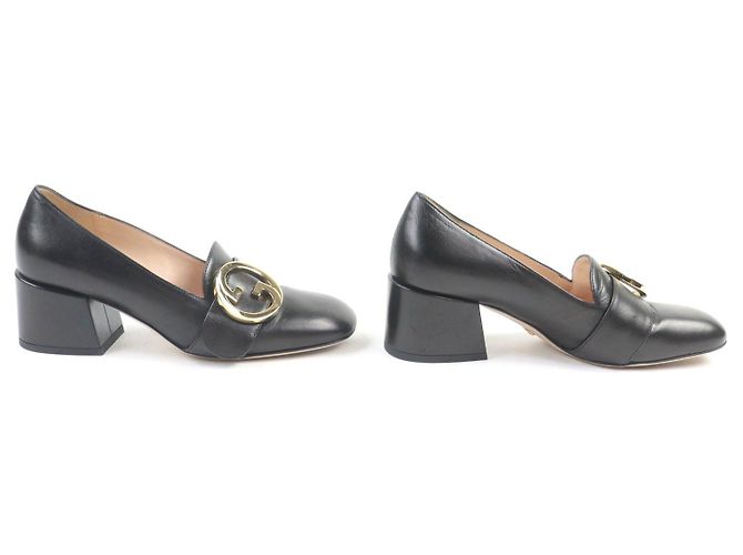 Gucci Interlocking G Mittelabsatz-Pumps Schwarz - Ansicht 4