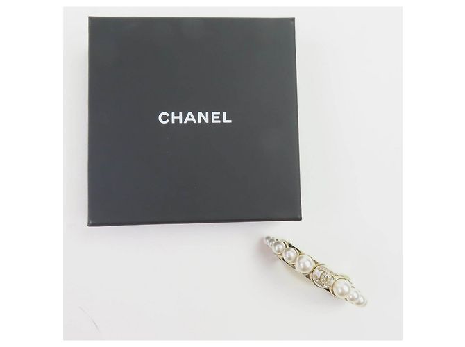 Timeless Accessorio per capelli Chanel COCO Mark in pietra e perle D'oro - vista 3