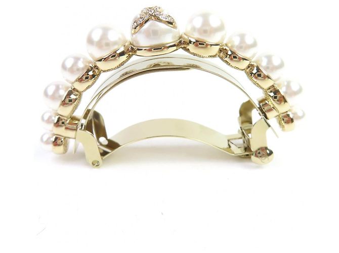 Timeless Accessorio per capelli Chanel COCO Mark in pietra e perle D'oro - vista 4