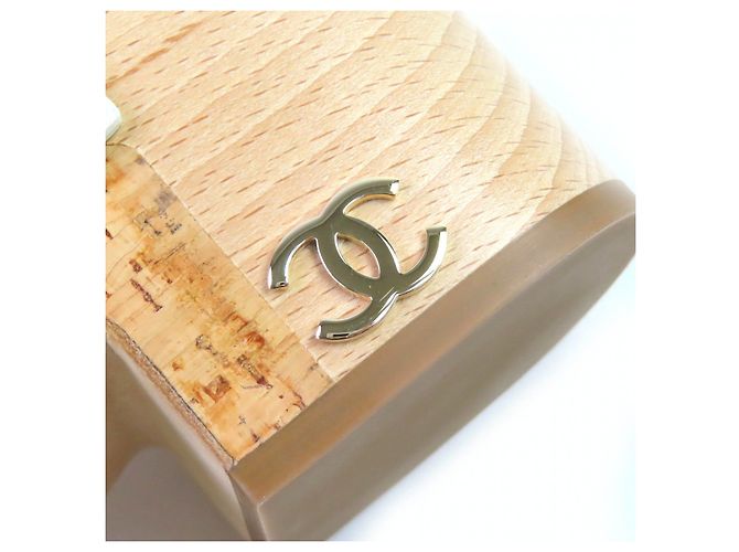 Timeless COCO Sandalen aus Lackleder von Chanel Roh - Ansicht 9