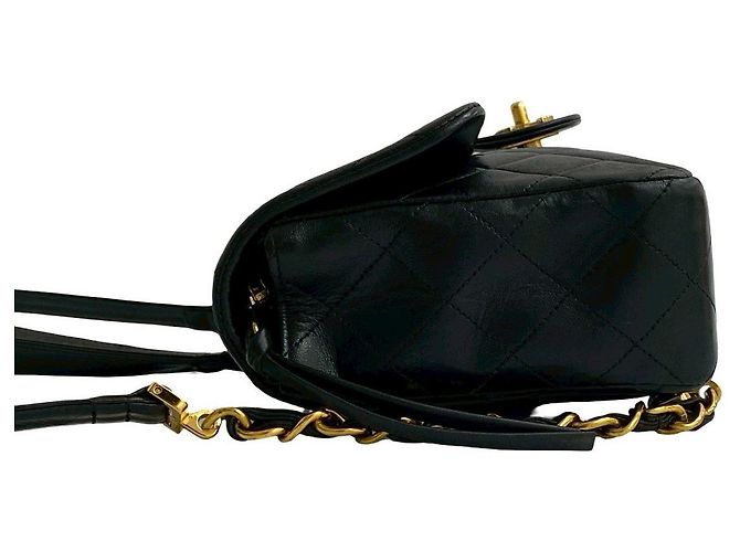 Timeless Chanel Matelassé Lammleder Rucksack Schwarz - Ansicht 6