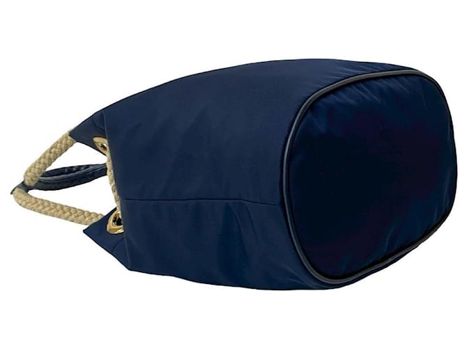 Borsa 2way in nylon Prada Blu Blu navy - vista 8