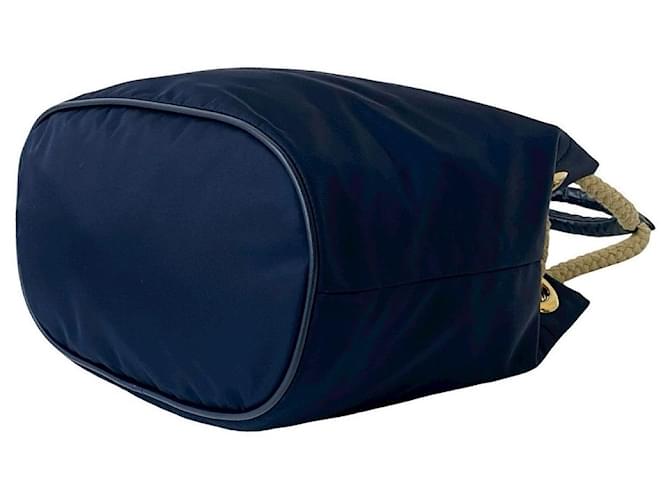 Borsa 2way in nylon Prada Blu Blu navy - vista 9