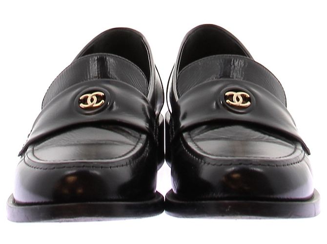 Mocassini Chanel in pelle neri Taglia 39.5 Nero - vista 4