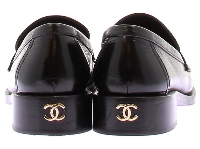 Mocassini Chanel in pelle neri Taglia 39.5 Nero - vista 5