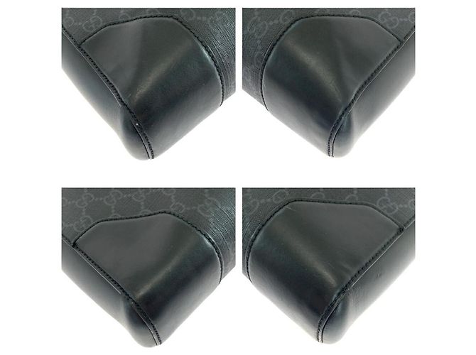 Bolsa de negócios Gucci GG Supreme em lona Preto - vista 3