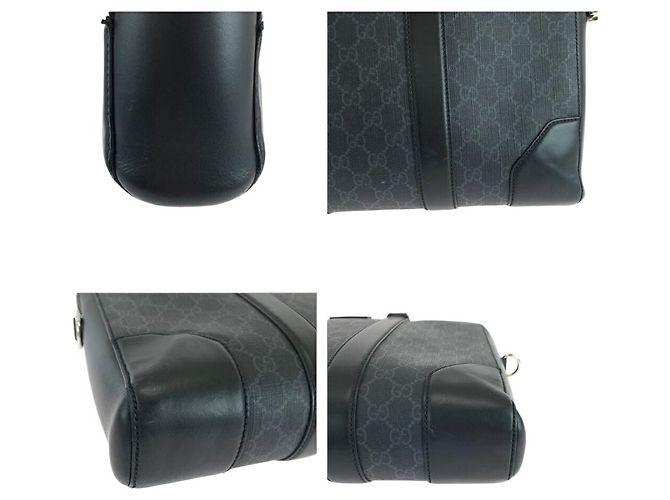 Bolsa de negócios Gucci GG Supreme em lona Preto - vista 6