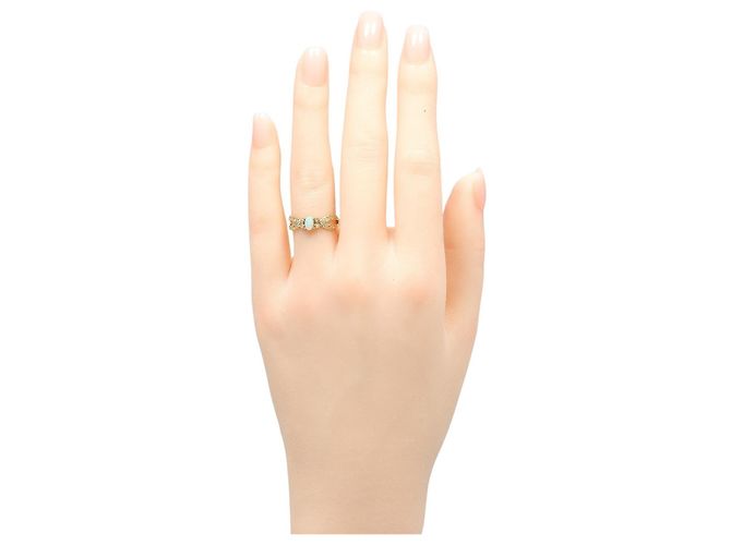Autre Marque Au750 Opal Diamond Ring Golden - view 2