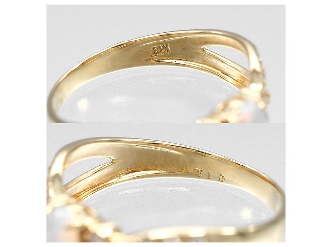 Autre Marque Au750 Opal Diamond Ring Golden - view 4