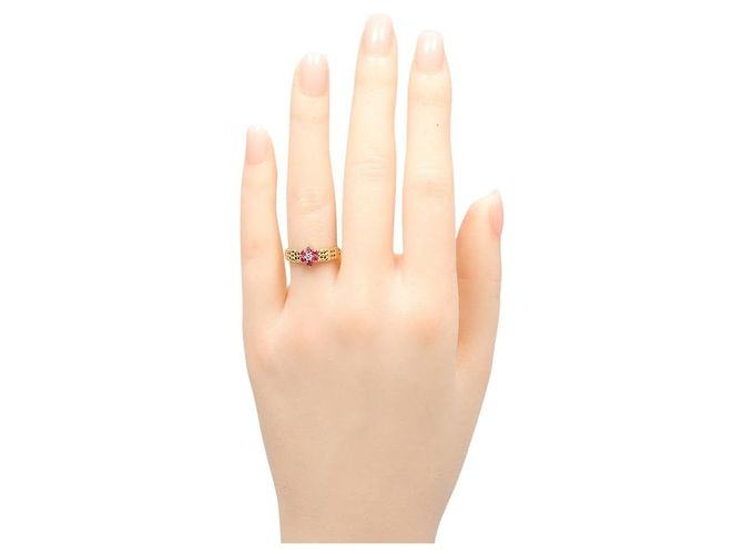 Autre Marque Au750 Rubin-Diamant-Ring Golden - Ansicht 2
