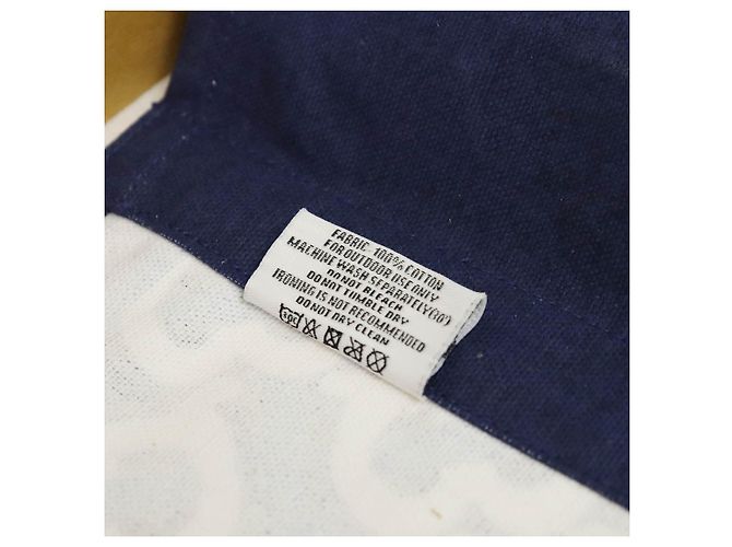 Silla plegable de algodón con monograma Burberry Azul - vista 9