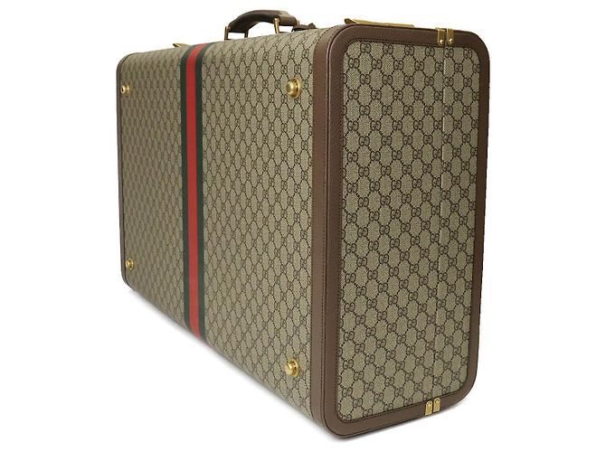 Valigia Gucci GUCCI SAVOY GG Supreme Marrone - vista 2