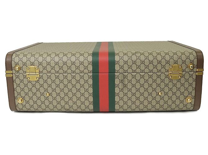 Valigia Gucci GUCCI SAVOY GG Supreme Marrone - vista 3
