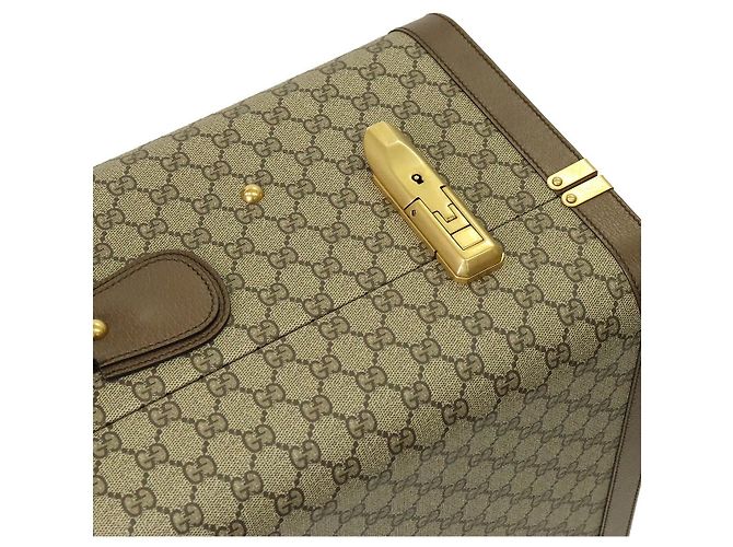 Valigia Gucci GUCCI SAVOY GG Supreme Marrone - vista 6