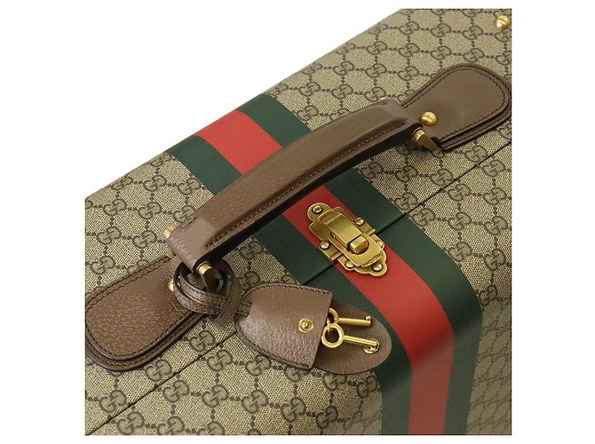 Valigia Gucci GUCCI SAVOY GG Supreme Marrone - vista 7