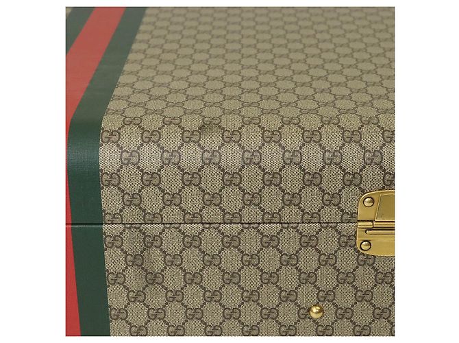 Valigia Gucci GUCCI SAVOY GG Supreme Marrone - vista 8