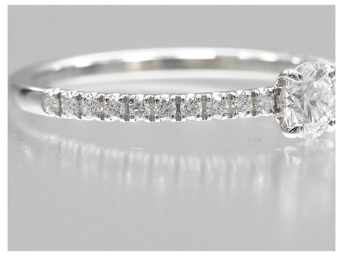 Etincelle de Cartier Diamantring aus Pt950-Platin, Größe 7 Silber - Ansicht 8