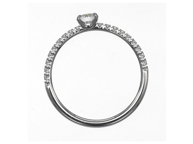 Etincelle de Cartier Diamantring aus Pt950-Platin, Größe 7 Silber - Ansicht 9