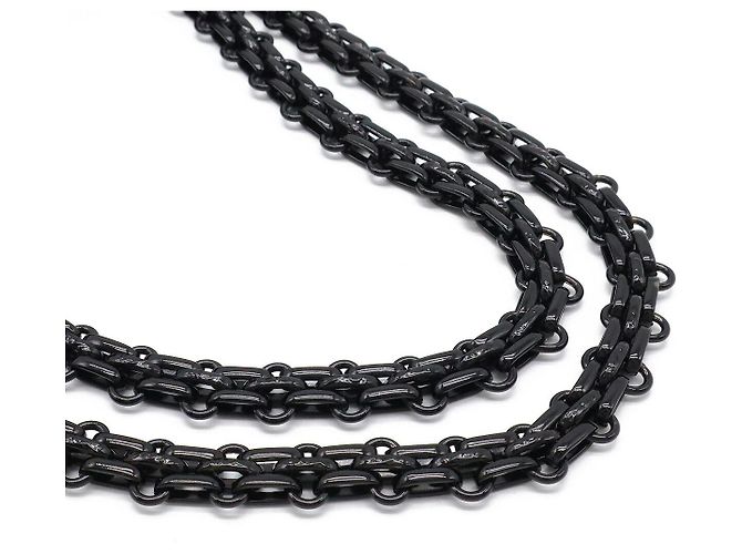 Borsa a spalla in agnello matelassé Chanel 2.55 Nero - vista 4