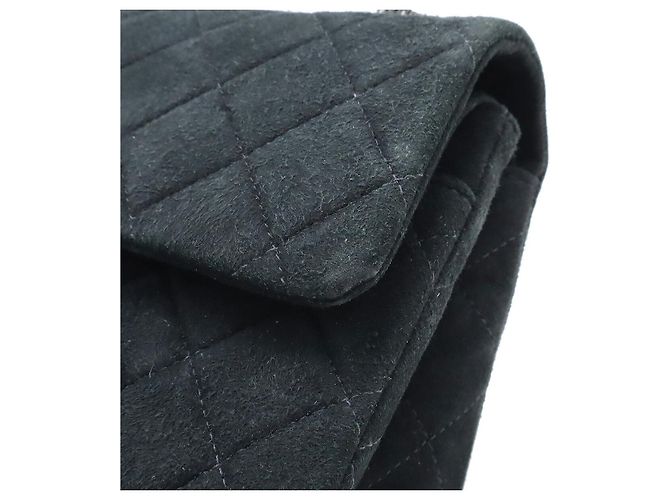 Borsa a spalla in agnello matelassé Chanel 2.55 Nero - vista 7
