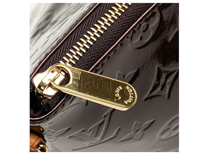 Borsa a Spalla Louis Vuitton Bellevue GM Monogram Vernis Porpora - vista 8