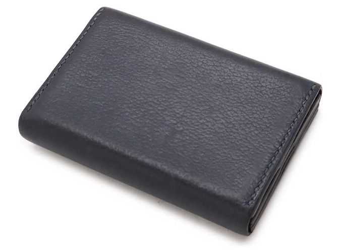 Hermès MC2 Newton Leather Card Case Blue Navy blue - view 2