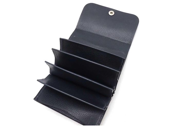 Hermès MC2 Newton Leather Card Case Blue Navy blue - view 4