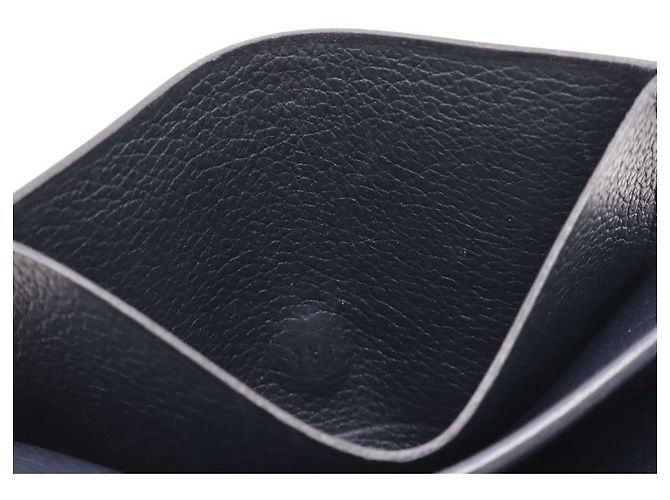 Hermès MC2 Newton Leather Card Case Blue Navy blue - view 7