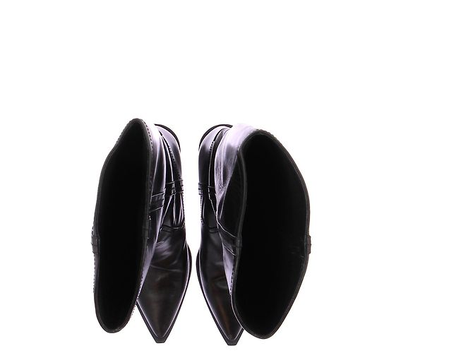 Dorothée Schumacher Stivali cowboy neri in pelle Nero - vista 6