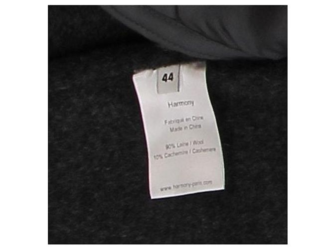Autre Marque Grau Wolljacke mit Kapuze - Ansicht 6