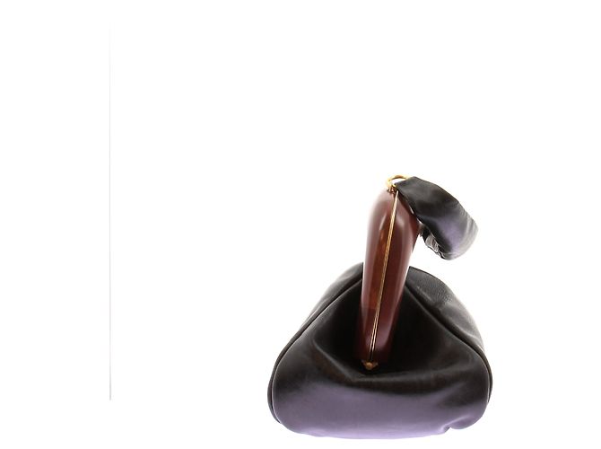 Borsa a mano Sportmax in pelle nera Nero - vista 4