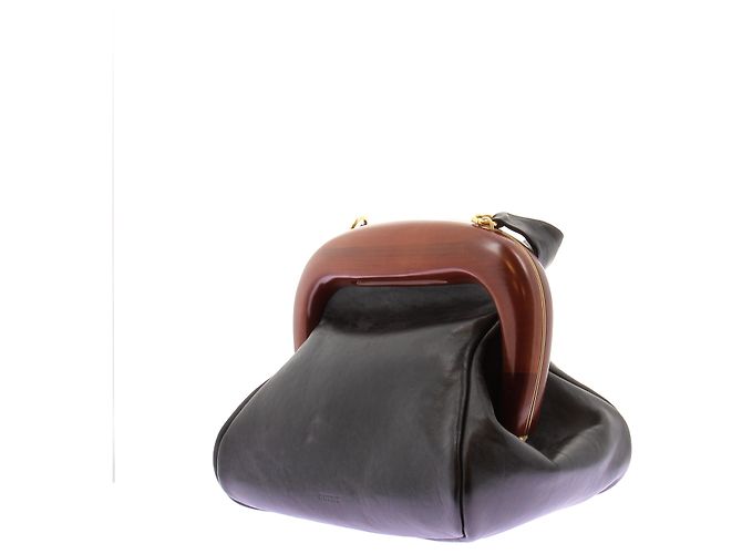Borsa a mano Sportmax in pelle nera Nero - vista 5