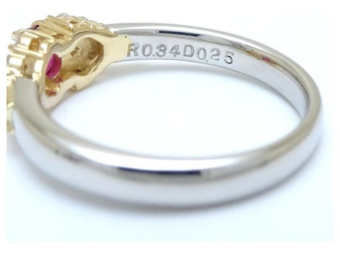 Céline Celine 18K Gold- und Platinbandring Gelb - Ansicht 8