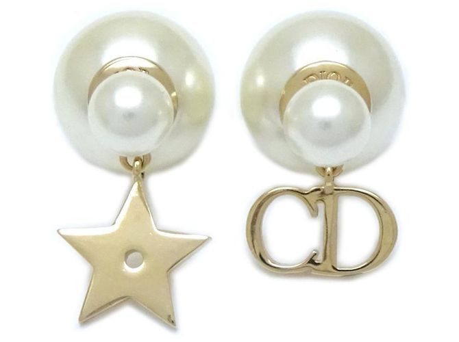 Orecchini tribali placcati oro Christian Dior - vista 2