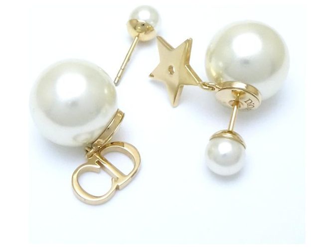 Orecchini tribali placcati oro Christian Dior - vista 4