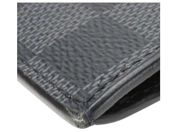 Louis Vuitton Damier Graphite Business Card Case Brown Black - view 9