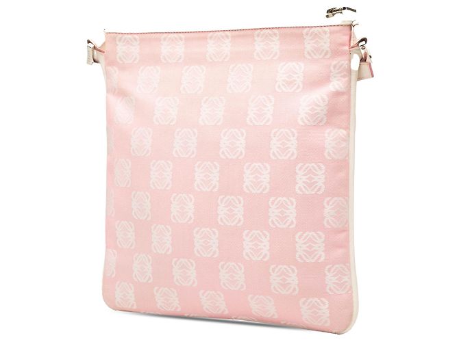 LOEWE Borsa a tracolla in tela Anagram rosa - vista 2
