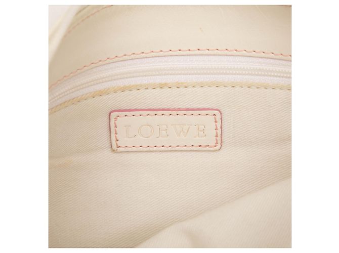 LOEWE Borsa a tracolla in tela Anagram rosa - vista 5