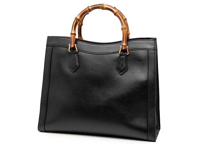 Gucci Borsa Diana in pelle di vitello Bamboo nera Large Nero - vista 2