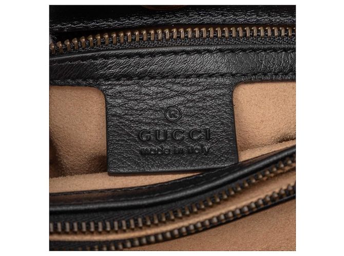 Gucci Borsa Diana in pelle di vitello Bamboo nera Large Nero - vista 5