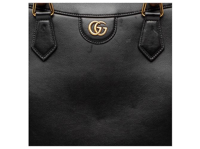 Gucci Borsa Diana in pelle di vitello Bamboo nera Large Nero - vista 7