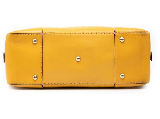 Borsa a tracolla in pelle gialla Diamante di Gucci Giallo Senape - vista 3