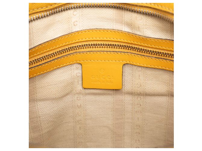 Borsa a tracolla in pelle gialla Diamante di Gucci Giallo Senape - vista 6