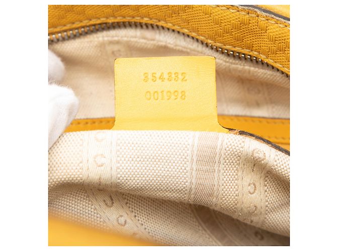 Borsa a tracolla in pelle gialla Diamante di Gucci Giallo Senape - vista 7