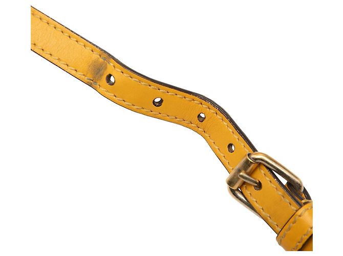 Borsa a tracolla in pelle gialla Diamante di Gucci Giallo Senape - vista 8