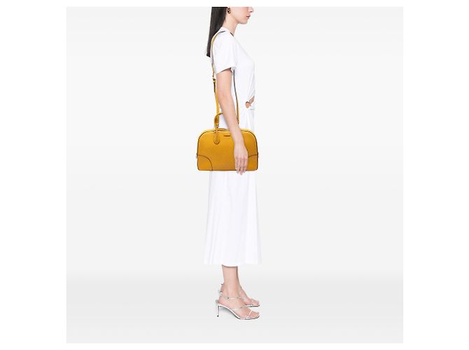 Borsa a tracolla in pelle gialla Diamante di Gucci Giallo Senape - vista 9