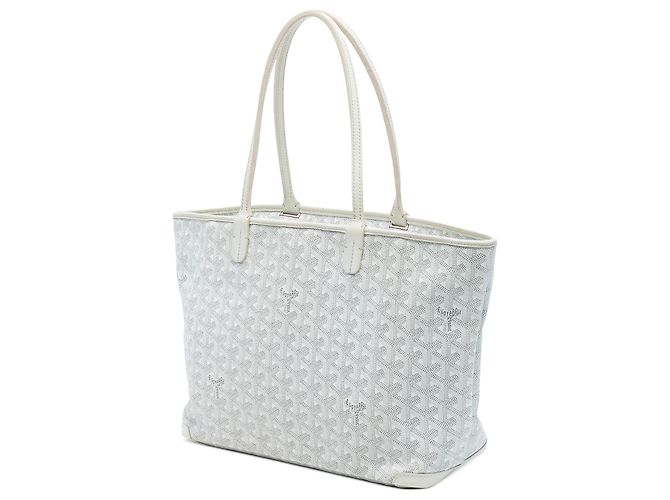 Goyard Artois PM in Goyardine bianca Bianco - vista 2