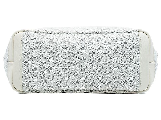 Goyard Artois PM in Goyardine bianca Bianco - vista 3